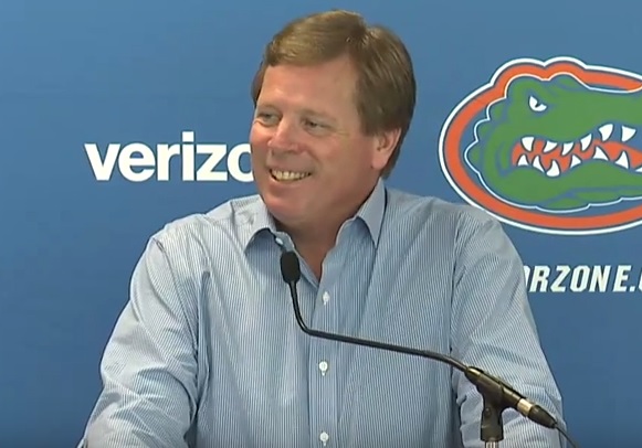 Gators Head Coach Jim McElwain speaks at Florida's weekly press conference 