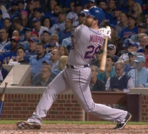 Daniel Murphy's sixth straight game with a home run lifted the Mets to an 8-3 victory in Game 4 of the NLCS.