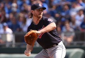 Cleveland Indians Game 3 starting pitcher Josh Tomlin will try to lead The Indians to a sweep over The Boston Red Sox --John Rieger-USA TODAY Sports