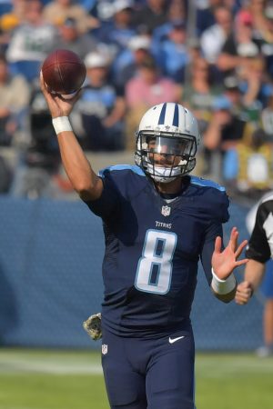 Tennessee Titans quarterback Marcus Mariota (8) --USA Today Sports