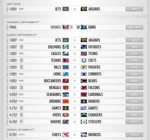 nfl predictions for week four