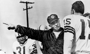 Bart Starr and Coach Vince Lombardi 