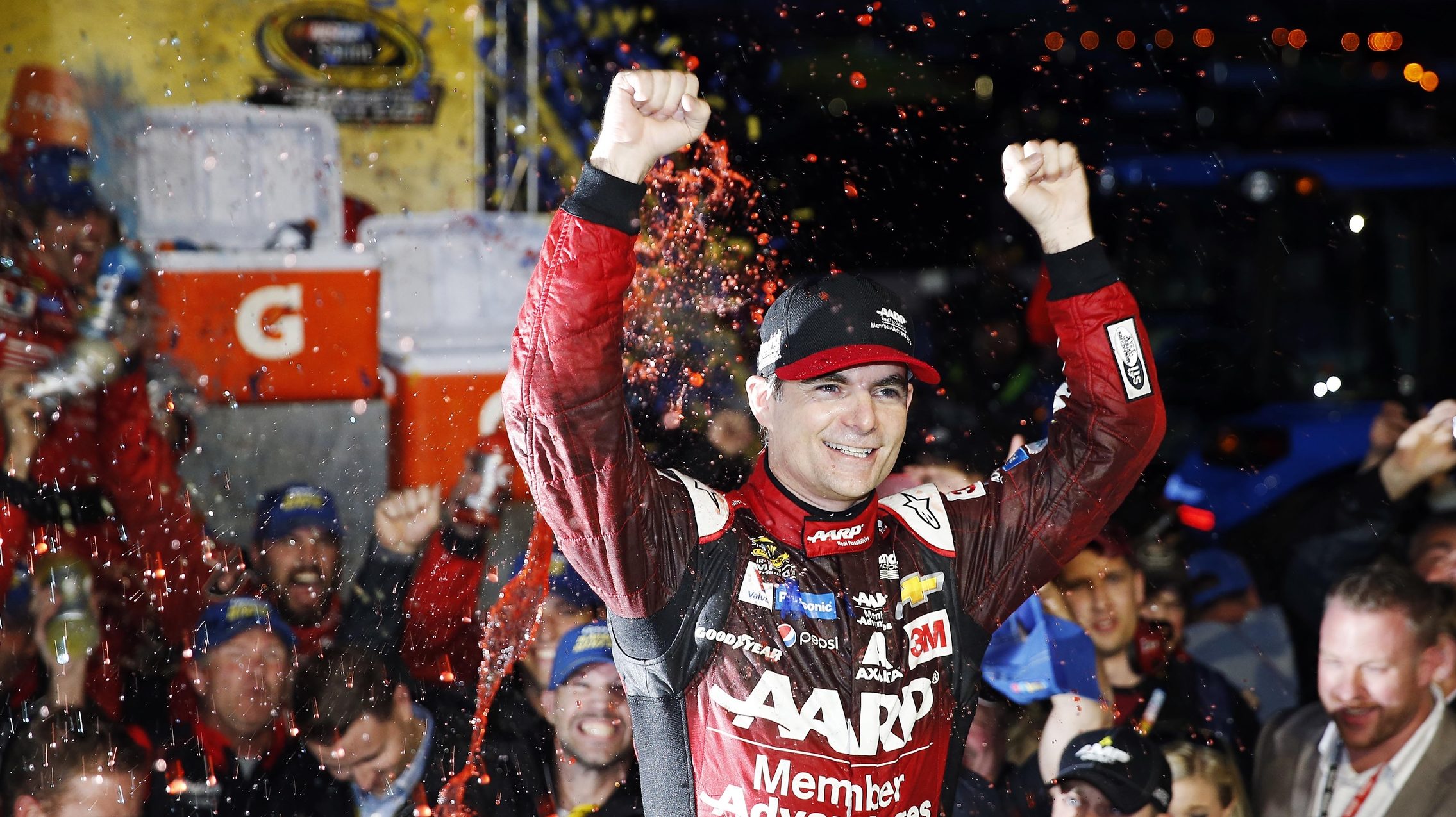 Jeff Gordon Wins his first race in his Final Season ESPN 98.1 FM