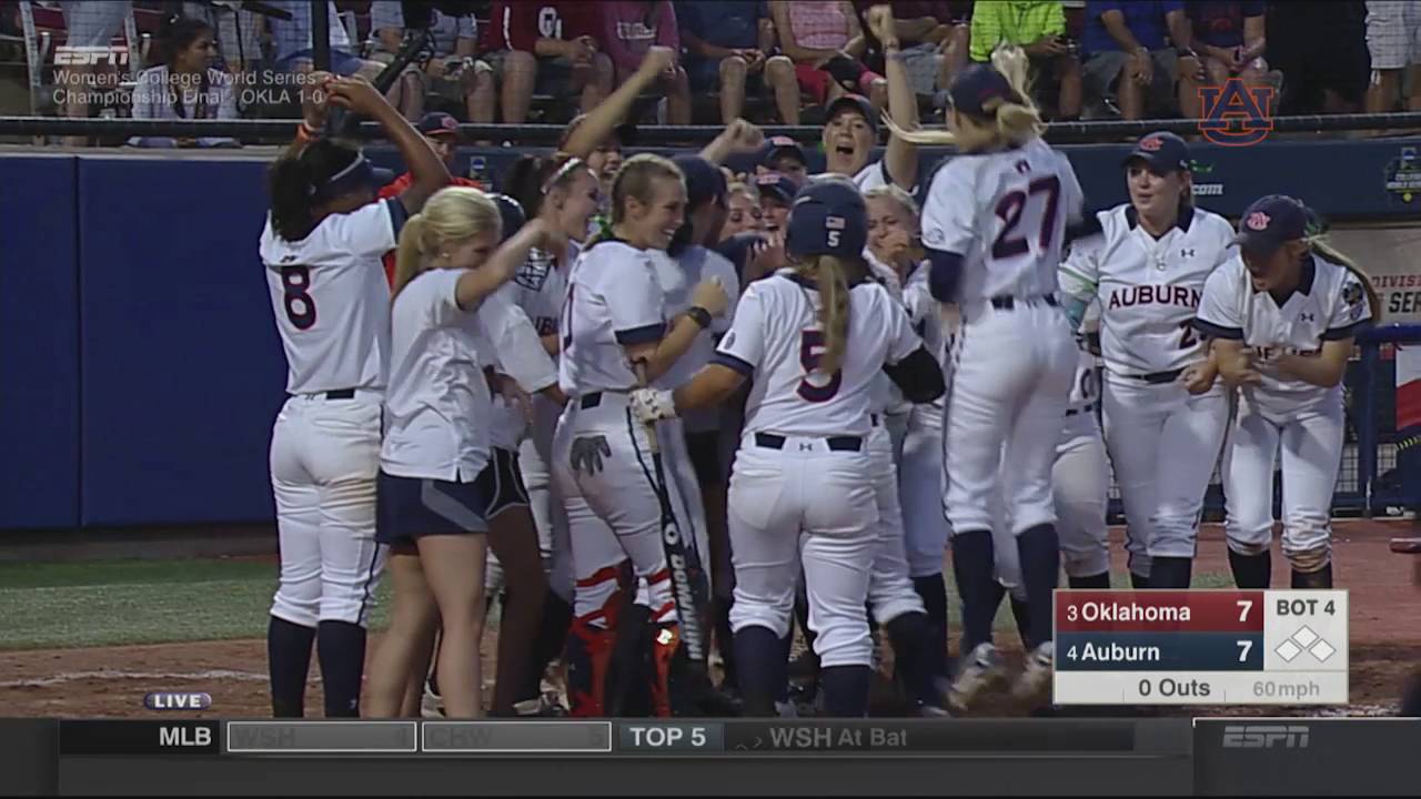 Auburn vs Oklahoma The Final Game of the WCWS ESPN 98.1 FM 850 AM WRUF