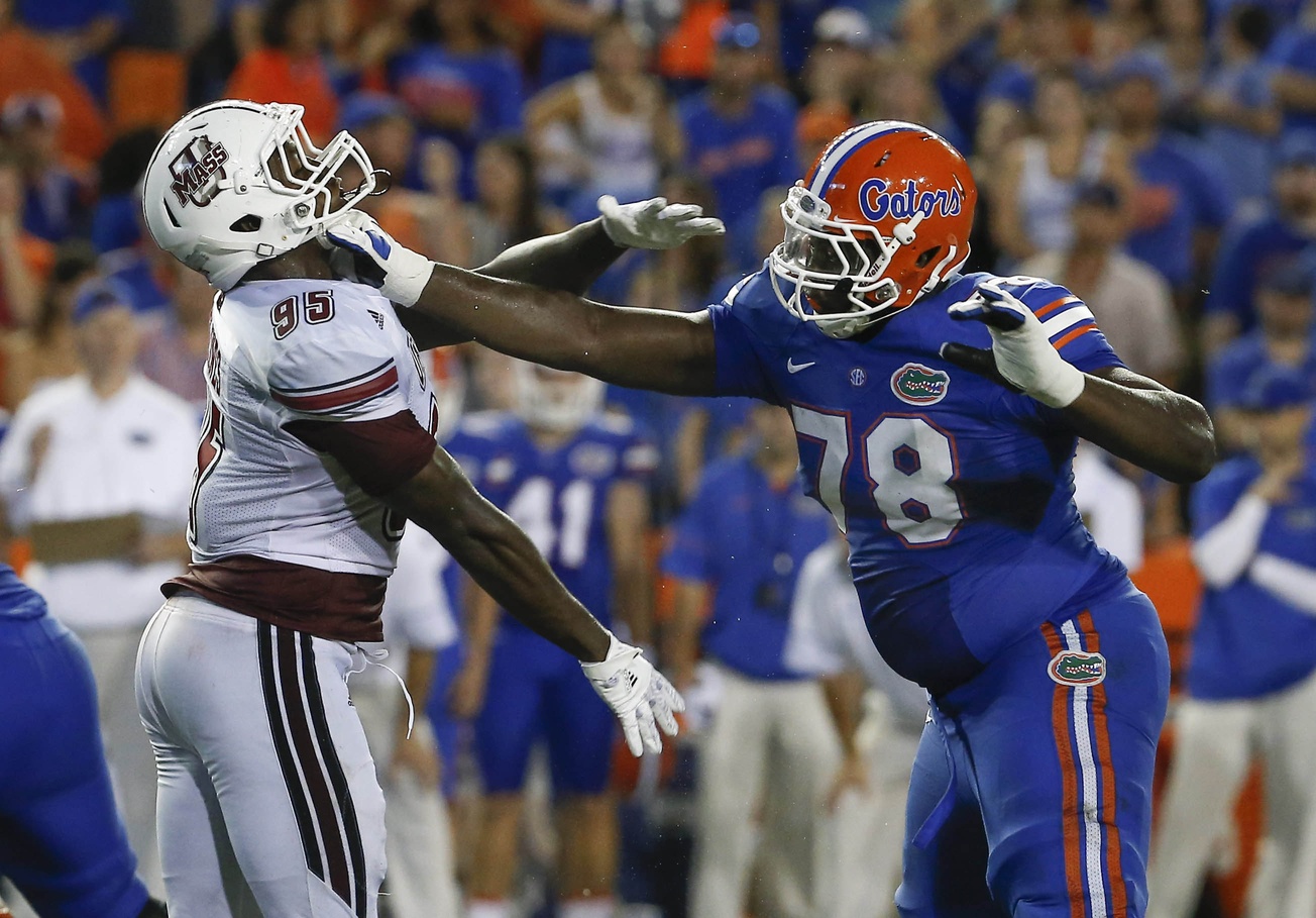 Florida Offensive Line Thriving In Young Season - ESPN 98.1 FM - 850 AM