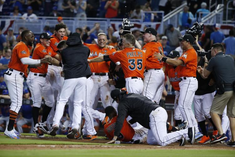 The Miami Marlins Walk Off Twice in Three Days ESPN 98.1 FM 850 AM WRUF