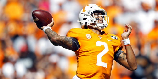 Jarrett Guarantano and the Volunteers will try to bounce back against Zach Wilson and BYU.