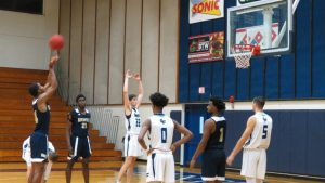 Hillsborough player attempts free throw