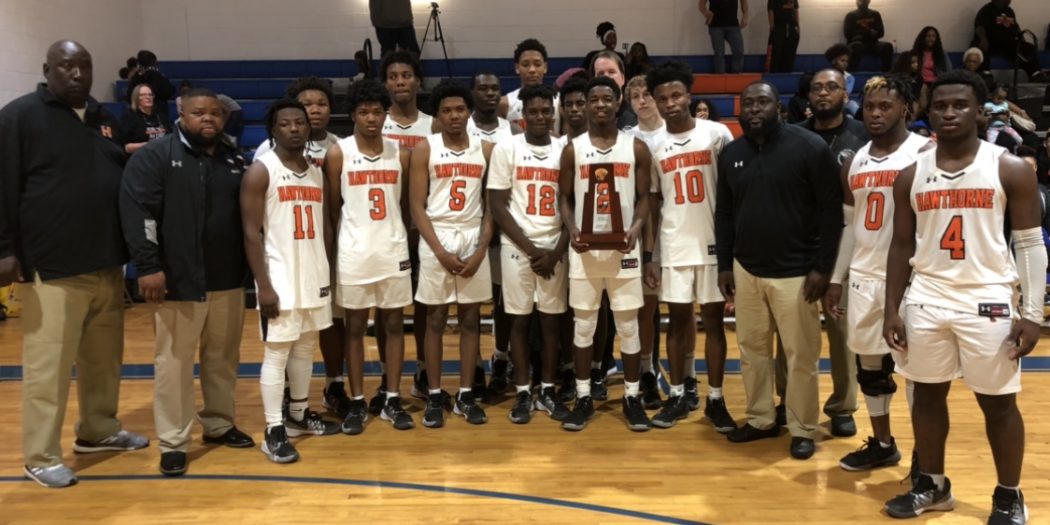 Hawthorne Boys Basketball wins 9th straight District 7