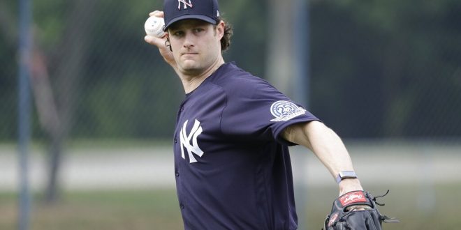 gerrit cole in yankees uniform