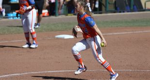 Trlicek pitches ball