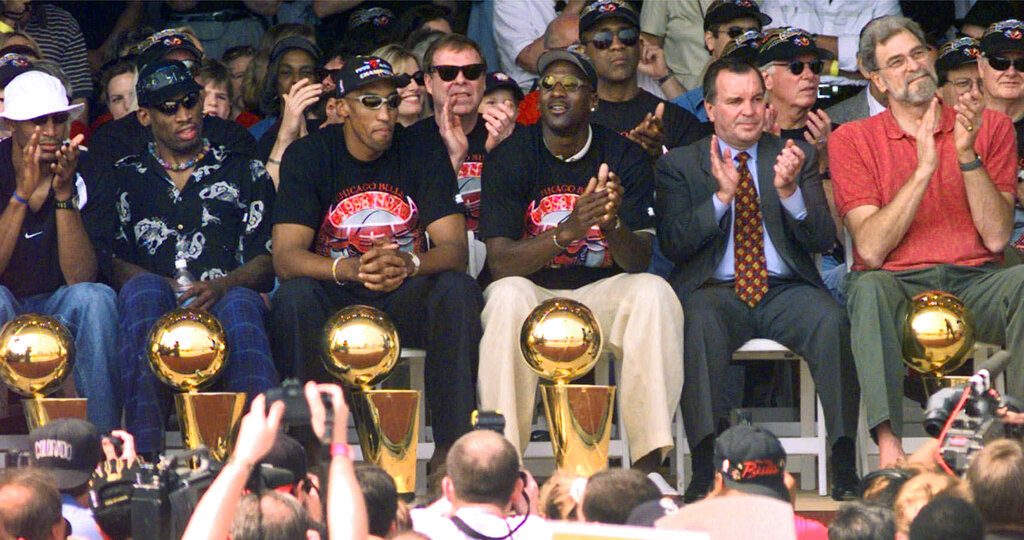 LEGEND MICHAEL JORDAN, SCOTTIE PIPPEN and DENNIS RODMAN THE LAST DANCE on  NBA 2K20 