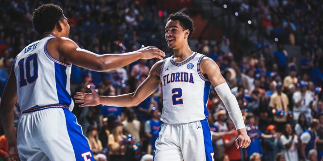 Nembhard celebrates with teammate