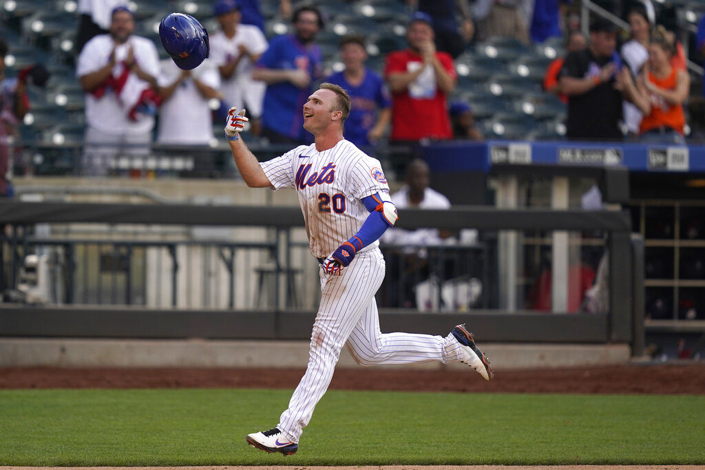 Who is pitching to Pete Alonso in Home Run Derby? Mets' Aaron