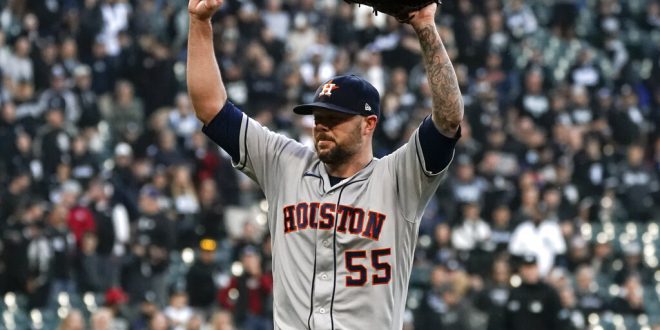 Houston Astros celebrate win