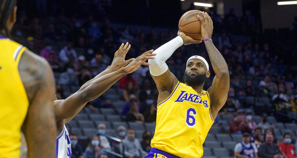 Dětský Los Angeles Lakers LeBron James fialový Select Series MVP