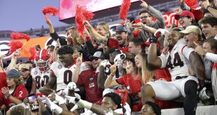 Georgia celebrates a past victory