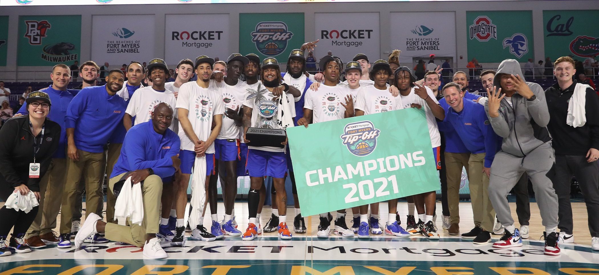 Gators Men's Basketball Wins the Fort Myers Tournament At The Buzzer 71