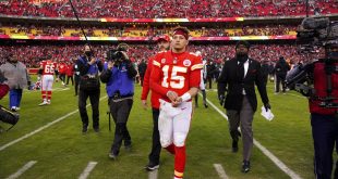 Kansas City Chiefs walk off the field following the loss