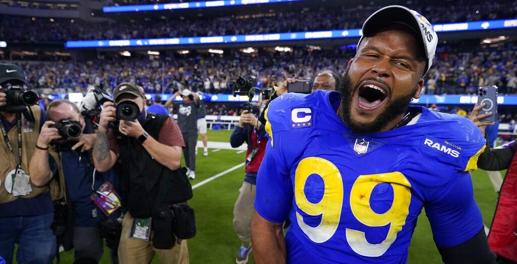 Aaron Donald looks ahead to Super Bowl LVII - ESPN 98.1 FM - 850