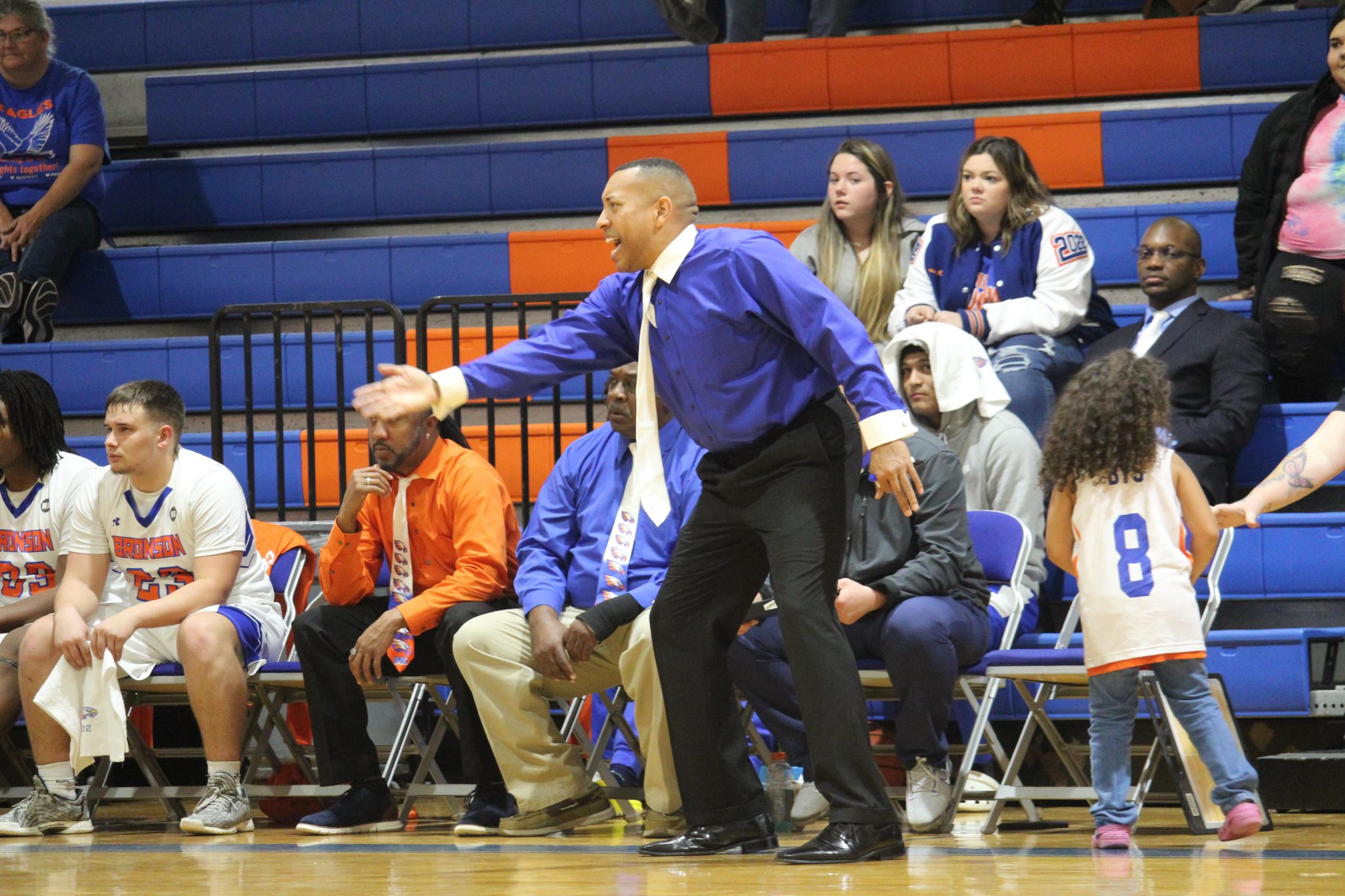 Bronson Eagles Basketball honor seniors before playoffs ESPN 98.1 FM