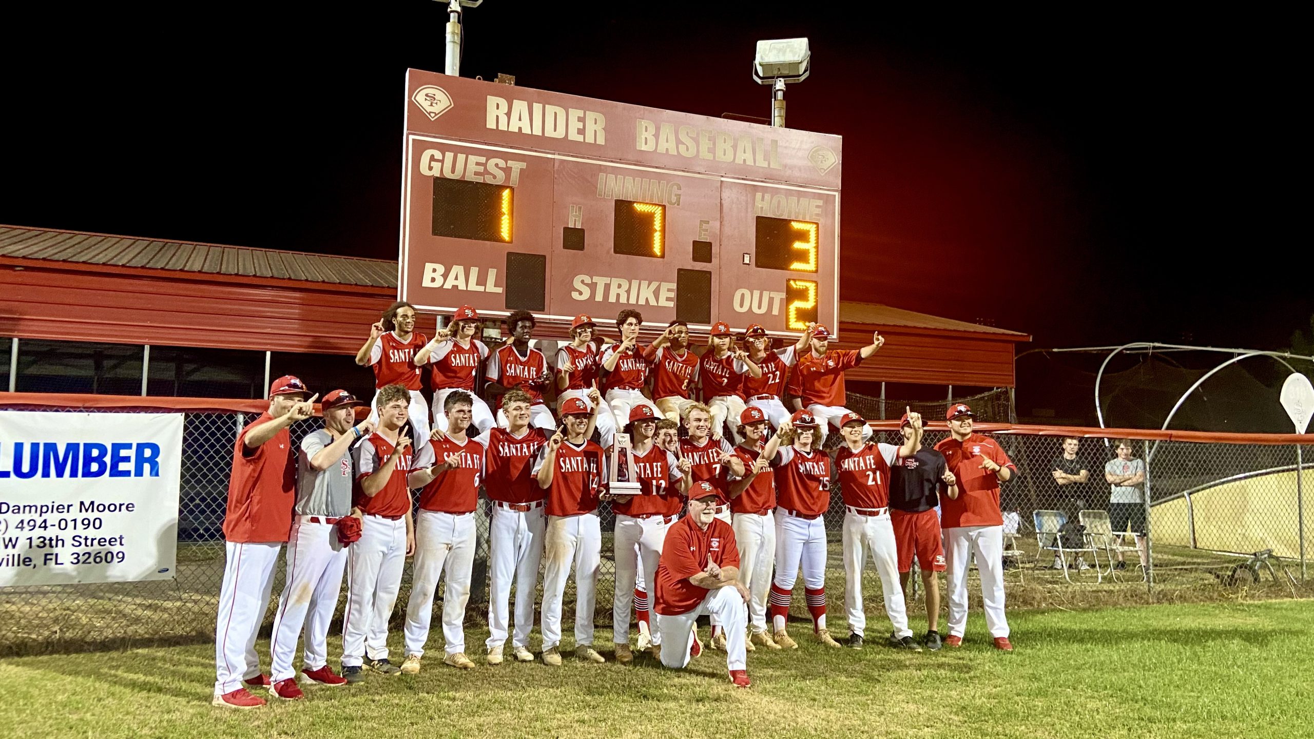 Santa Fe High Baseball Claims Back to Back District Titles ESPN 98 1