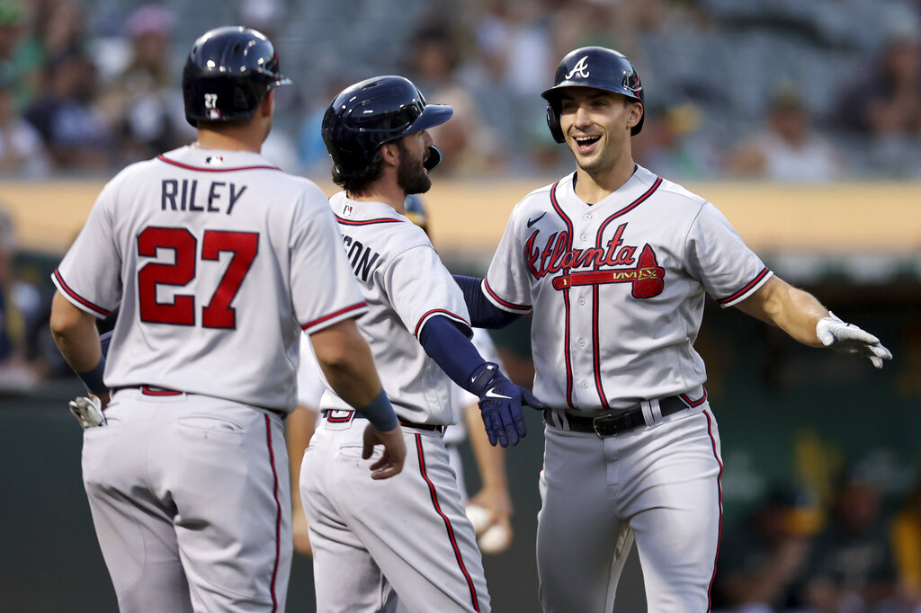 Matt Olson is now tied for the most home runs in the majors this season 🎉  🎥: @braves