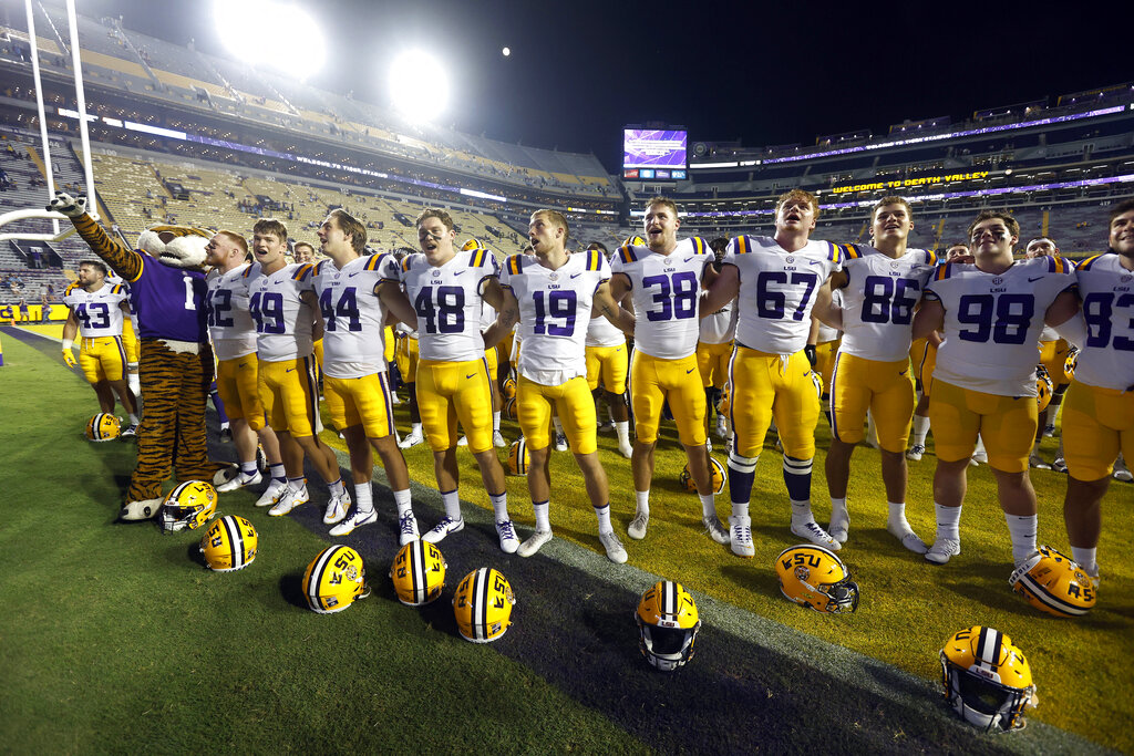 LSU and Auburn Football Teams Meet in SEC Clash Saturday Night ESPN