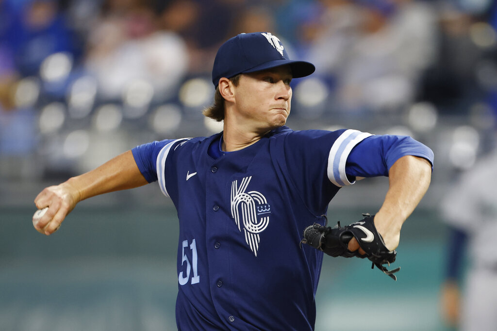 Kansas City Royals starter Brady Singer turns to a new pitch