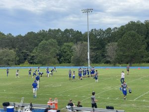 Saint Francis practicing before facing Santa Fe Catholic in week 2 