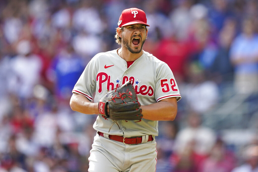 The Phillies Take On The Braves In Game 1 Of The Divisional Series the-phillies-take-on-the-braves-in-game-1-of-the-divisional-series