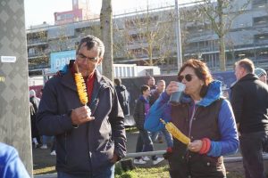 A highlight of the NFL Fan Fest was the variety of food options for fans to enjoy. Fans could choose from classic barbecue to German staples for their pre-game meal.