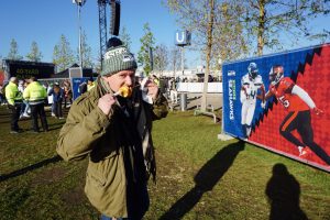 Traditional German fare was a popular offering at the NFL Fan Fest. Instead of hot dogs and hamburgers, fans enjoyed classic Bavarian foods, among other food trucks.