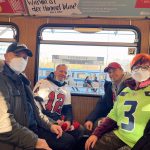After leaving Allianz Arena, fans take the Munich U-Bahn public transportation home. Some fans wore masks on public transportation after acknowledging the system’s recorded encouragement to do so.