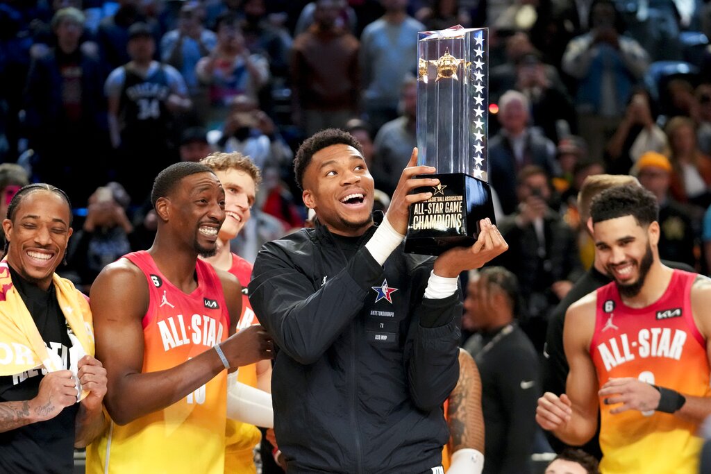 Joel Embiid Drops 32 PTS At The 2023 #NBAAllStar Game! 