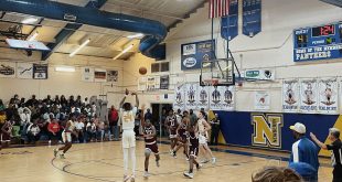 Newberry Basketball Player Juwan Scippio shooting a 3- pointer