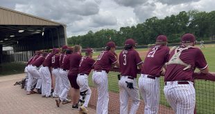 Oak Hall in dugout