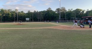 Eastside's pitcher squares up against Oak Hall's Jackson Beach (12)