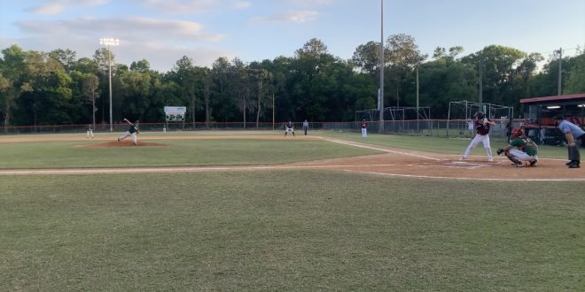 Eastside's pitcher squares up against Oak Hall's Jackson Beach (12)