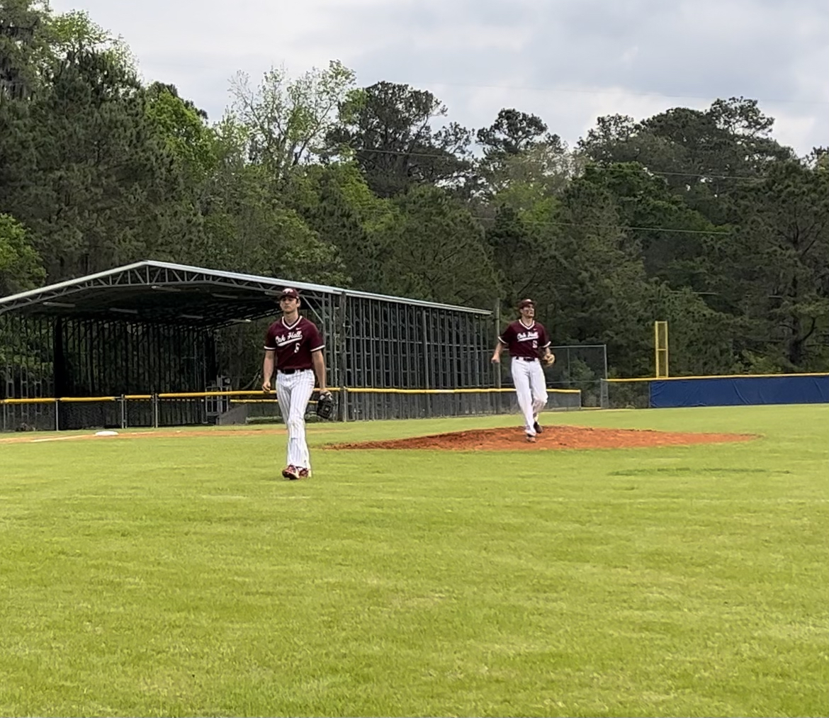 Troy Freeman on the mound for Oak Hall