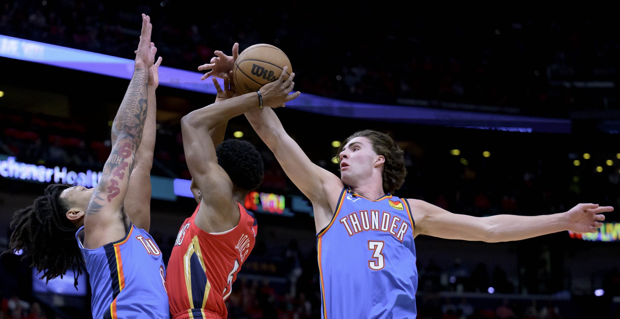 OKC Thunder Strikes Down New Orleans Pelicans 123-118 - ESPN 98.1 FM - 850 AM WRUF