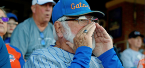 Florida baseball superfan Gordon Burleson, 85, is a popular fixture at Condron Ballpark.