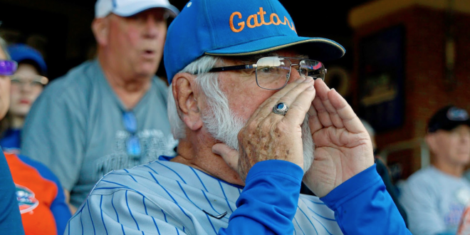 Florida baseball superfan Gordon Burleson, 85, is a popular fixture at Condron Ballpark.