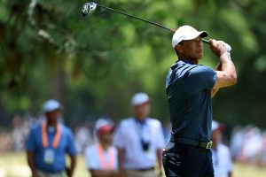 Tiger Woods missed the cut at the U.S. Open for only the fifth time in his career after shooting 73 on Friday.