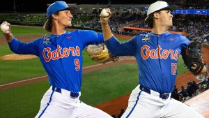 As freshmen, Luke McNeillie (9) and Liam Peterson combined to strike out 120 hitters in 98 2/3 innings