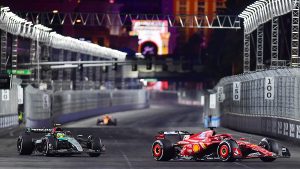 Seven-time Formula 1 champion Lewis Hamilton (left) will be teammates with longtime rival Charles Leclerc at Ferrari in 2025.