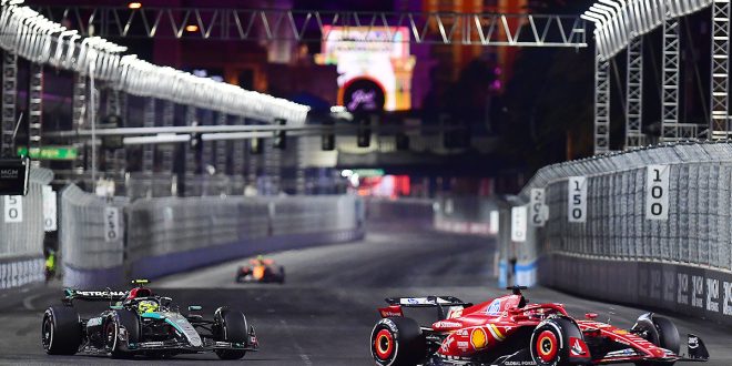 Seven-time Formula 1 champion Lewis Hamilton (left) will be teammates with longtime rival Charles Leclerc at Ferrari in 2025.