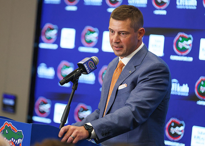 Tulane coach Jon Sumrall discusses his new job with the Florida Gators