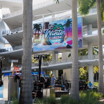 The outside signage of LoanDepot Park in Miami before the 2026 Discover NHL Winter Classic, Friday, Jan. 2, 2026.