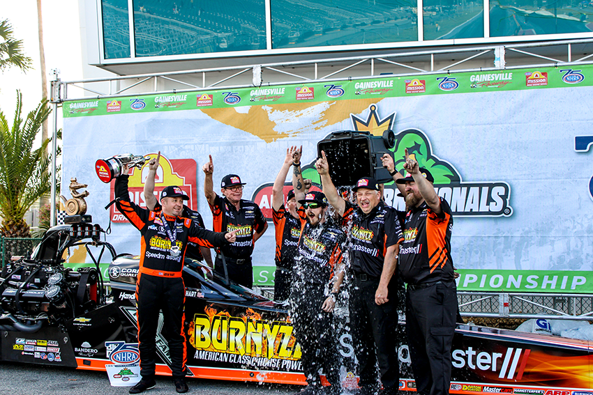 Josh Hart won Gatornationals for the second time on Sunday, March 8, 2026 in Gainesville, Florida.